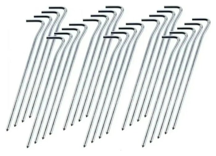 Колечки алюминиевые для палаток Turbat Stakes (25 шт.)