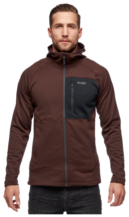 Мужская флисовая кофта с рукавом реглан Black Diamond Factor Hoody, S - Port/Black