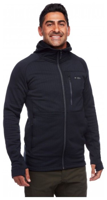 Мужская флисовая кофта с рукавом реглан Black Diamond Factor Hoody, S - Port/Black