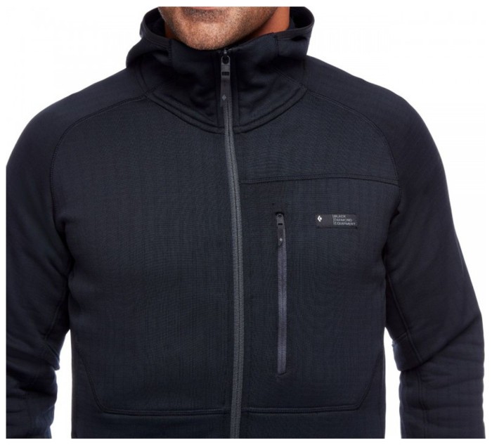 Мужская флисовая кофта с рукавом реглан Black Diamond Factor Hoody, S - Port/Black