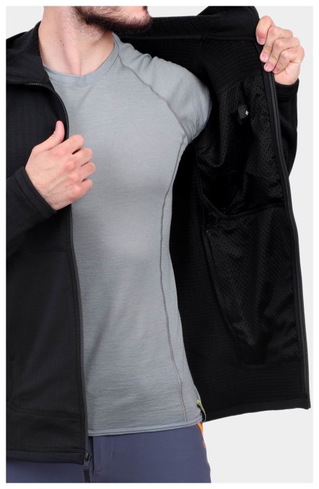 Мужская флисовая кофта с рукавом реглан Black Diamond Factor Hoody, S - Port/Black