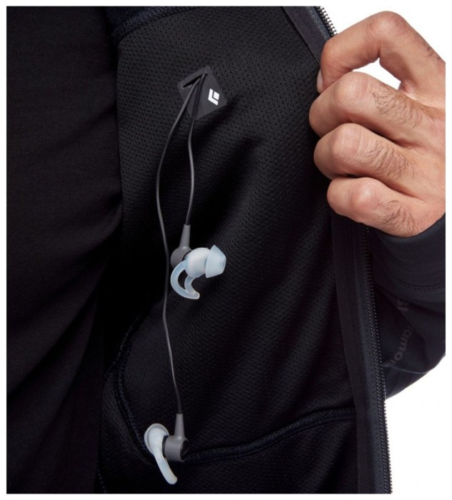 Мужская флисовая кофта с рукавом реглан Black Diamond Factor Hoody, S - Port/Black