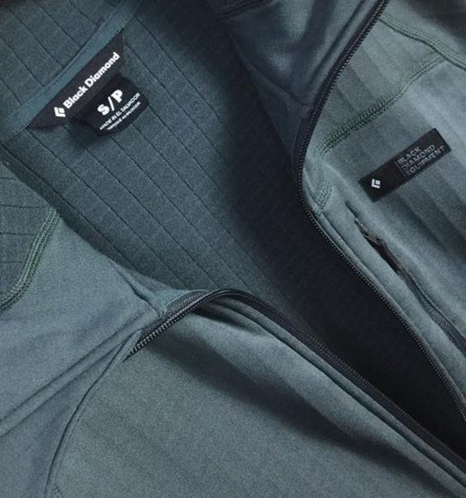 Мужская флисовая кофта с рукавом реглан Black Diamond Factor Hoody, S - Port/Black