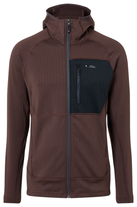 Мужская флисовая кофта с рукавом реглан Black Diamond Factor Hoody, S - Port/Black