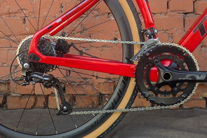 Велосипед карбоновий міський 28" Twitter CoffeeRacer Red S (2026)