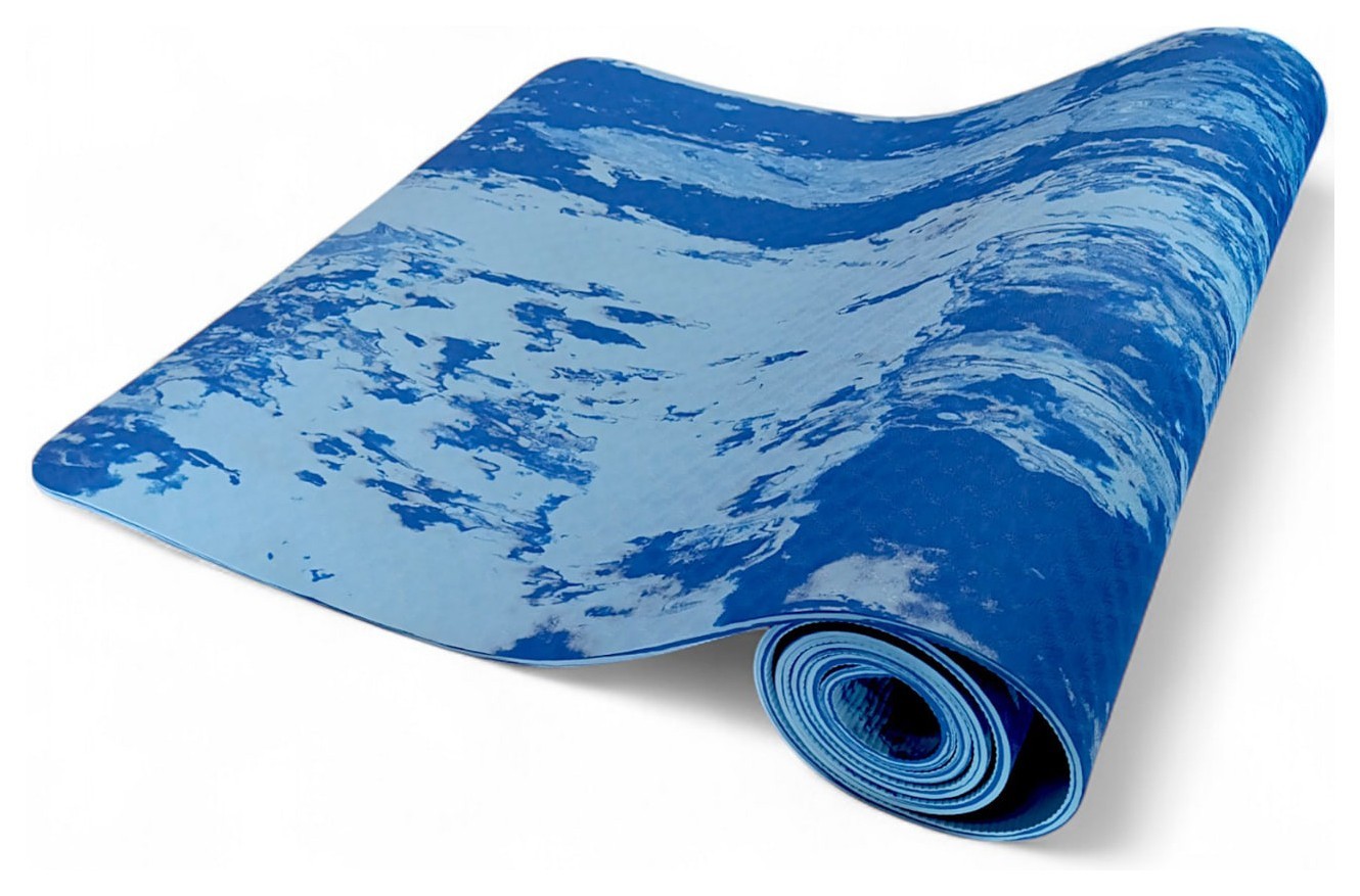 Коврик для йоги «TPE» принт Bavar Sport