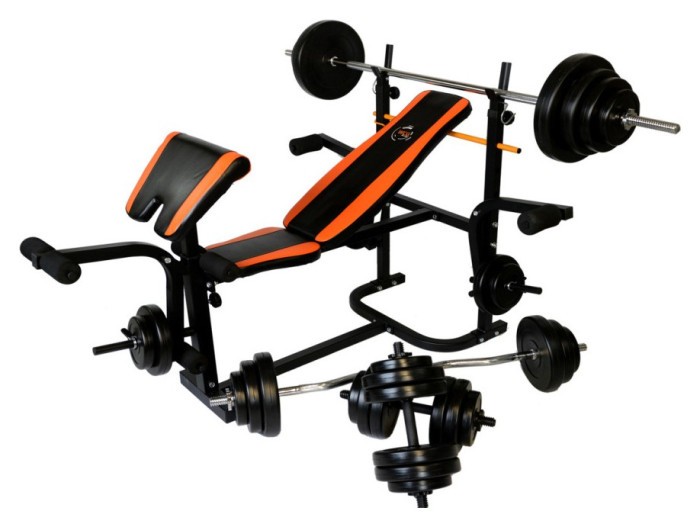 Лава Для Жима універсальна 0020, Регульовані стійки, лава Скотта, укр, укр