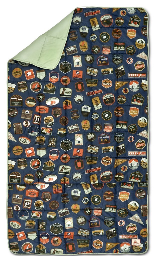 Kelty одеяло Bestie Blanket laurel green-patches