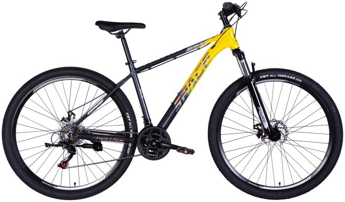Велосипед AL 29" SPACE PHAETON DD FR рама-18" серо-желтый 2025