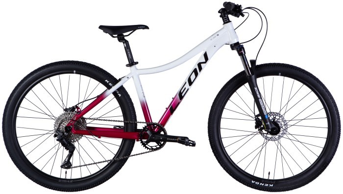 Велосипед AL 27,5" Leon XC LADY 75 HDD рама-16" белый с малиновым 2025