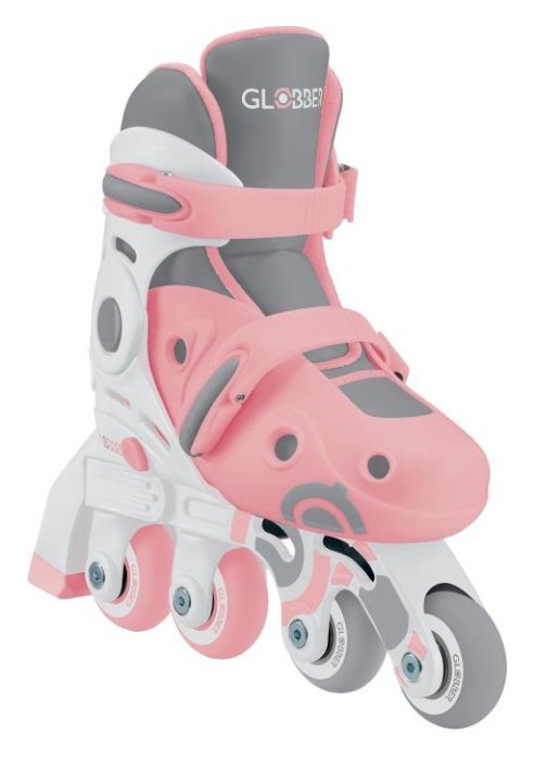 Роликові ковзани GLOBBER 2в1 пастельно-рожеві р.26-29, до 20кг, 3+, укр, укр