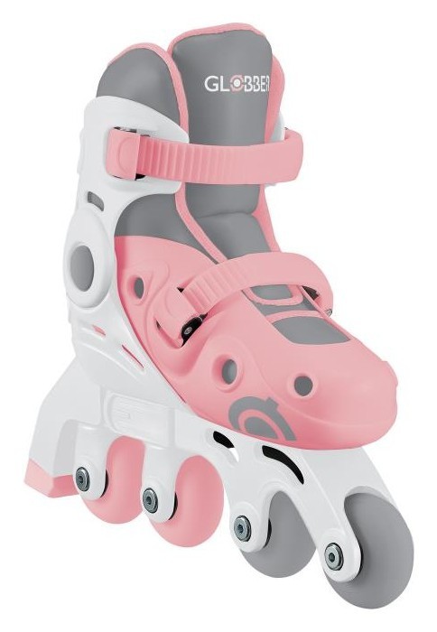 Роликові ковзани GLOBBER 2в1 пастельно-рожеві р.26-29, до 20кг, 3+, укр, укр