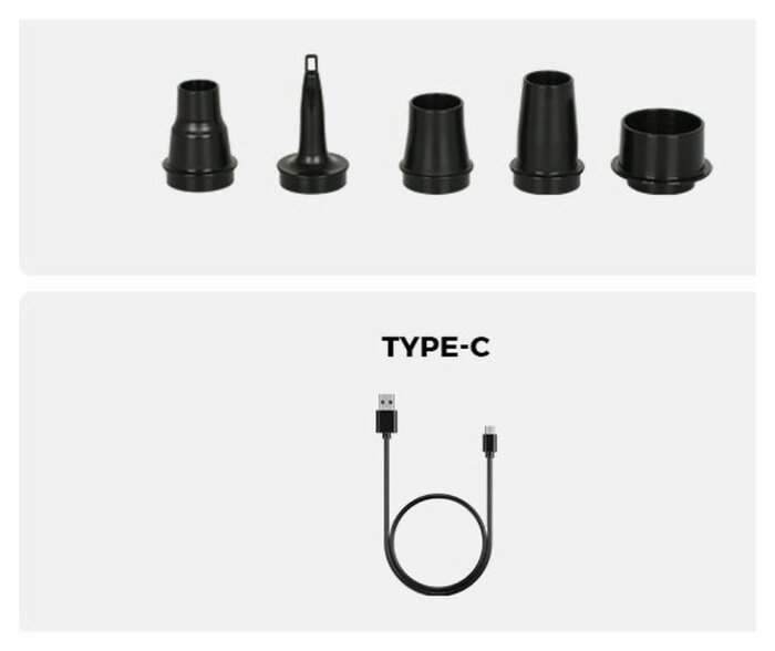 Портативный воздушный насос Flextail Evo Pump 3, 1000 л/мин, оранжевый