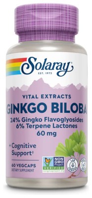 Ginkgo Biloba Leaf Extract 60mg - 60 vcaps