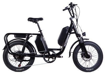 Велосипед с электроприводом 20" AL Dorozhnik ADAMANT HDD рама-18,5" 48B 17.5+12.5А*ч 1000Вт черный 2026