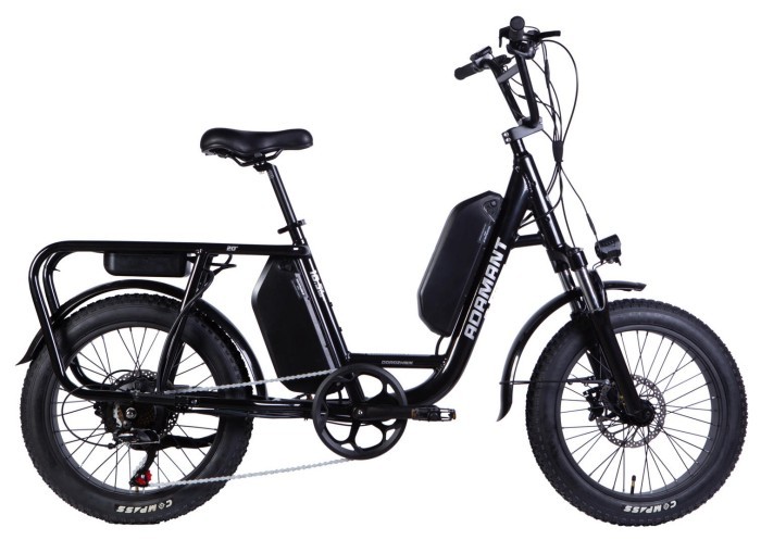 Велосипед с электроприводом 20" AL Dorozhnik ADAMANT HDD рама-18,5" 48B 17.5+12.5А*ч 1000Вт черный 2026
