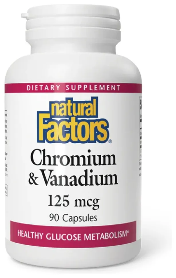 Chromium & Vanadium 125mcg - 90 caps