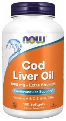 Cod Liver Oil 1000mg - 180 sgels