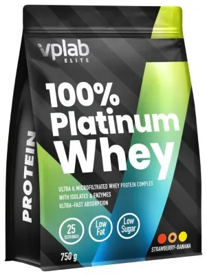 100% Platinum Whey - 750g Strawberry Banan