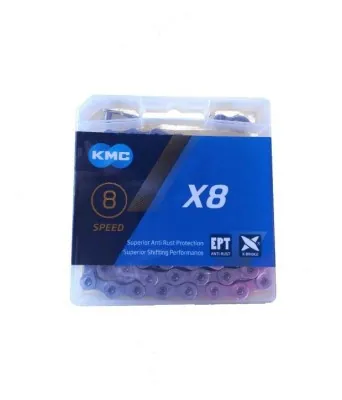 Цепь KMC X8ЭРТ 1/2х3/32х116L ЭРТ, 8 шв.