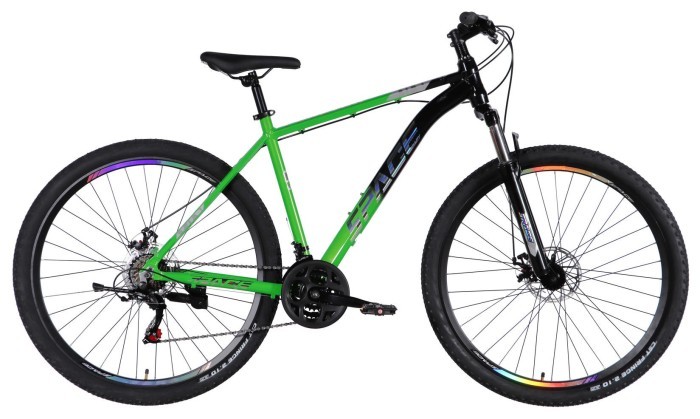 Велосипед AL 29" SPACE PHAETON DD FR рама-20" зелено-черный 2026