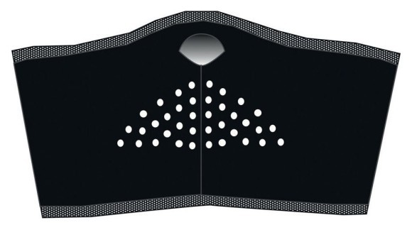 Балаклава-маска вітрозахисна Eska X-MASK FACE 005 L Black (6124), укр