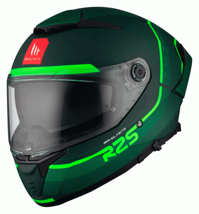 Мотошолом MT THUNDER 4 SV R25 C6 Matt Green M
