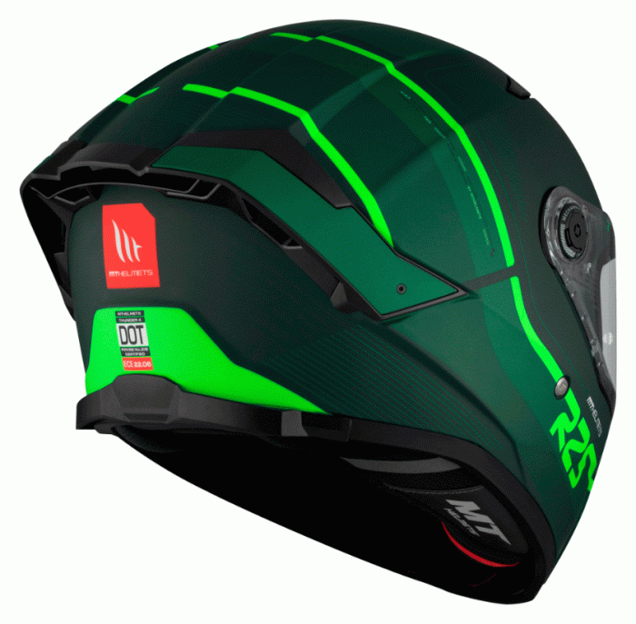 Мотошолом MT THUNDER 4 SV R25 C6 Matt Green M