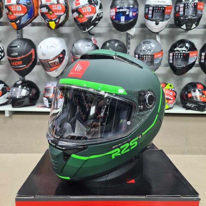 Мотошолом MT THUNDER 4 SV R25 C6 Matt Green M