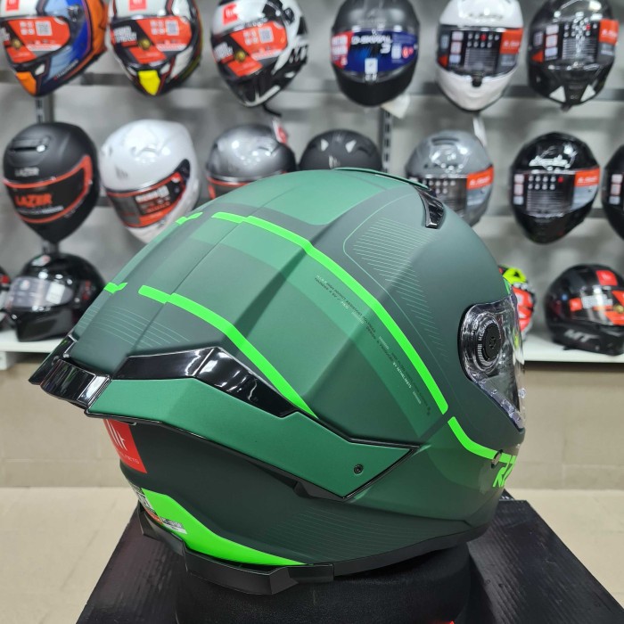 Мотошолом MT THUNDER 4 SV R25 C6 Matt Green M
