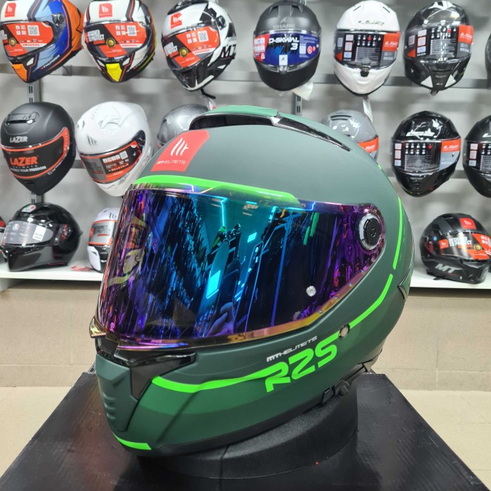 Мотошолом MT THUNDER 4 SV R25 C6 Matt Green M