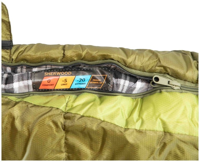 Спальний мішок Tramp Sherwood Long ковдра правий dark-olive/grey 230/100 UTRS-054L, укр, укр