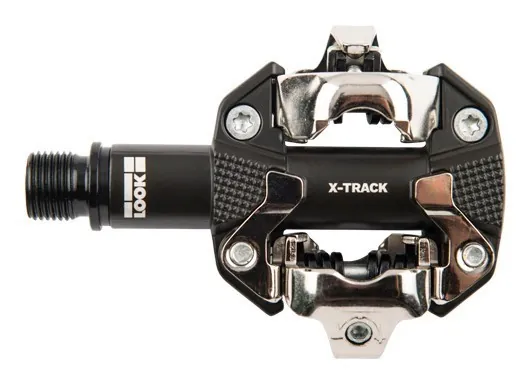 Педалі Look X-TRACK DARK GREY, алюміній, вісь chromoly 9/16" , темно-сіра
