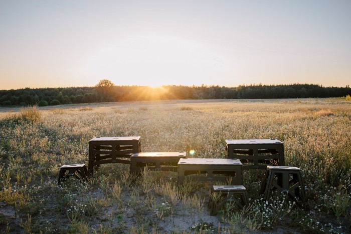 Стіл Tribe Camp Table High пластиковий T-EF-0004-black, укр, укр