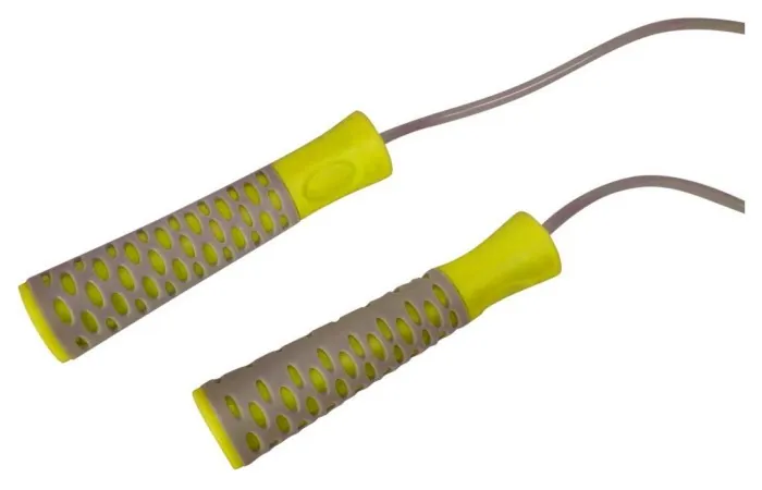 Скакалка PowerPlay 4206 Jump Rope PRO+ Сіро-жовта (2,75m.)