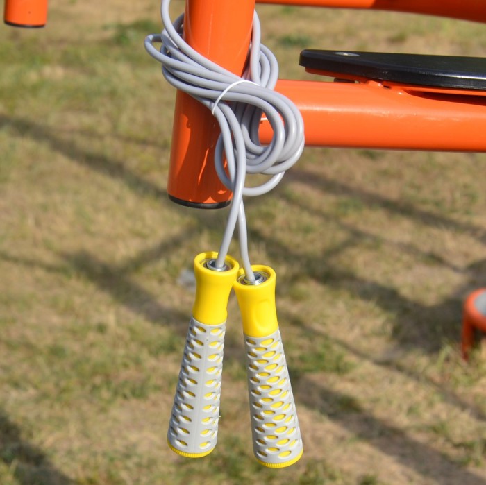 Скакалка PowerPlay 4206 Jump Rope PRO+ Сіро-жовта (2,75m.)