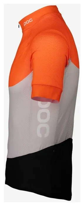 Велоджерси POC Essential Road Light Jersey, Granite Grey / Zink Orange, S