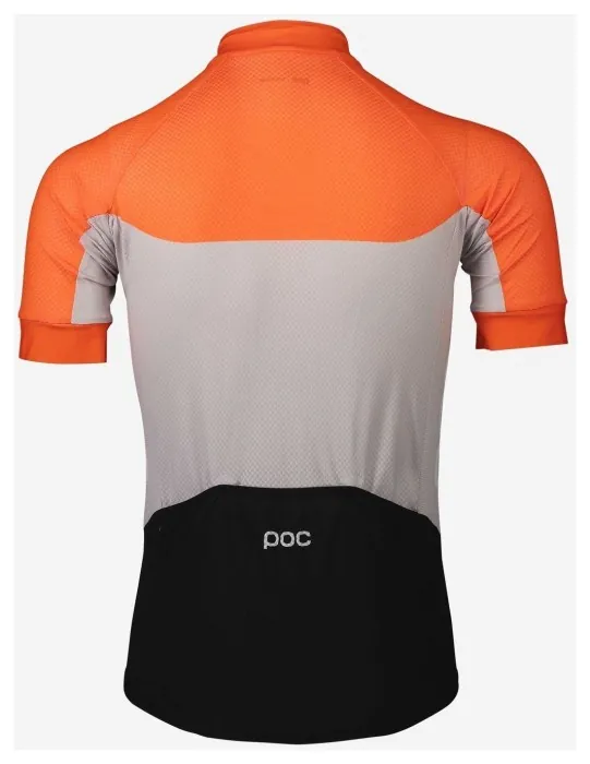 Велоджерси POC Essential Road Light Jersey, Granite Grey / Zink Orange, S