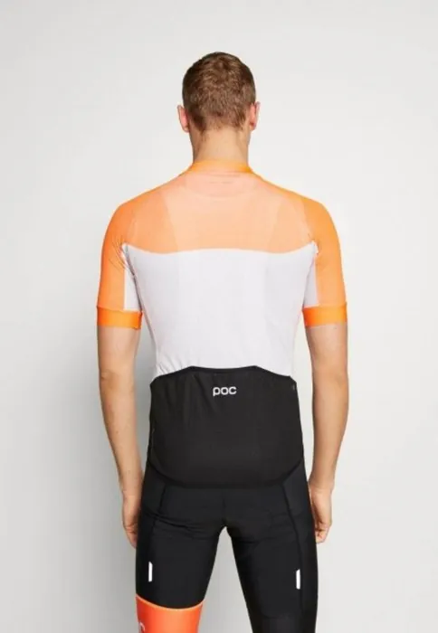 Велоджерси POC Essential Road Light Jersey, Granite Grey / Zink Orange, S