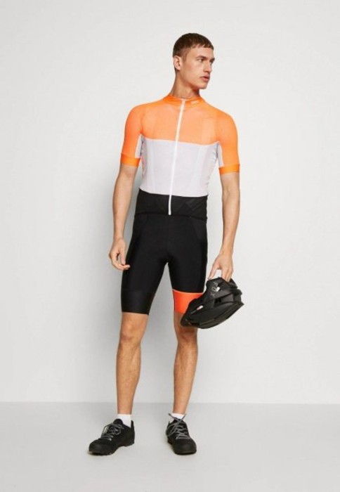 Велоджерсі POC Essential Road Light Jersey, Granite Grey / Zink Orange, S