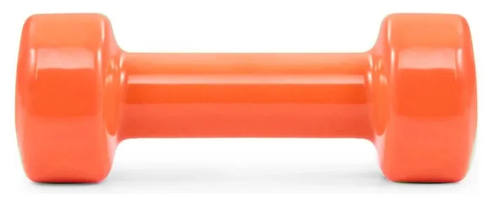 Гантель виниловый PowerPlay 4125 Achilles 1 кг. Оранжевая (1шт.)
