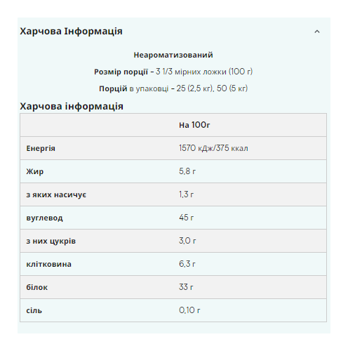 Impact Weight Gainer V2 - 2500g Unflavoured (Пошкоджена етикетка)