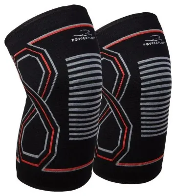 Наколінники спортивні PowerPlay PP-4099 Knee SupportЧорно/Червоні L/XL (пара)