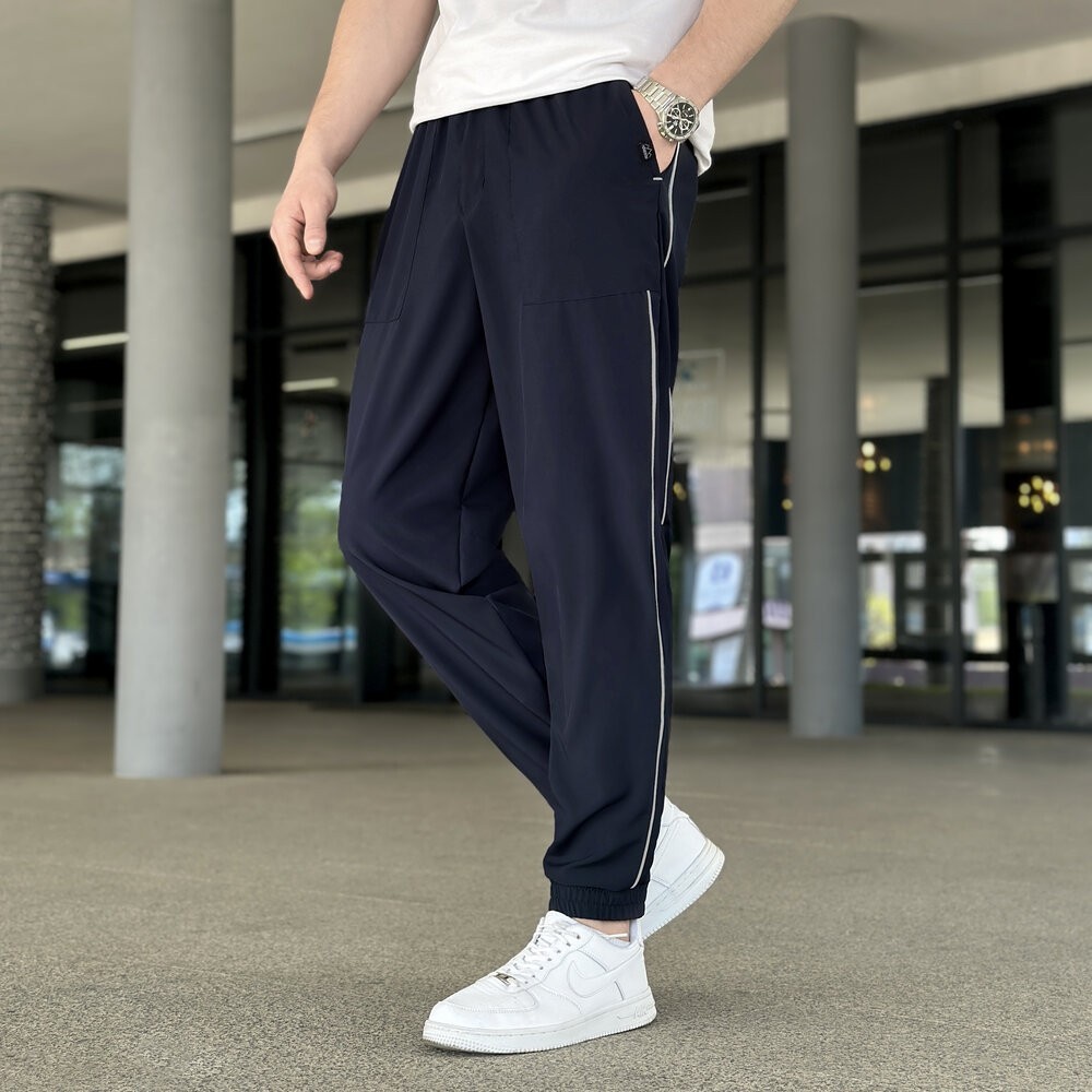 Весенние мужские джогеры темно-синие Pobedov Weekend