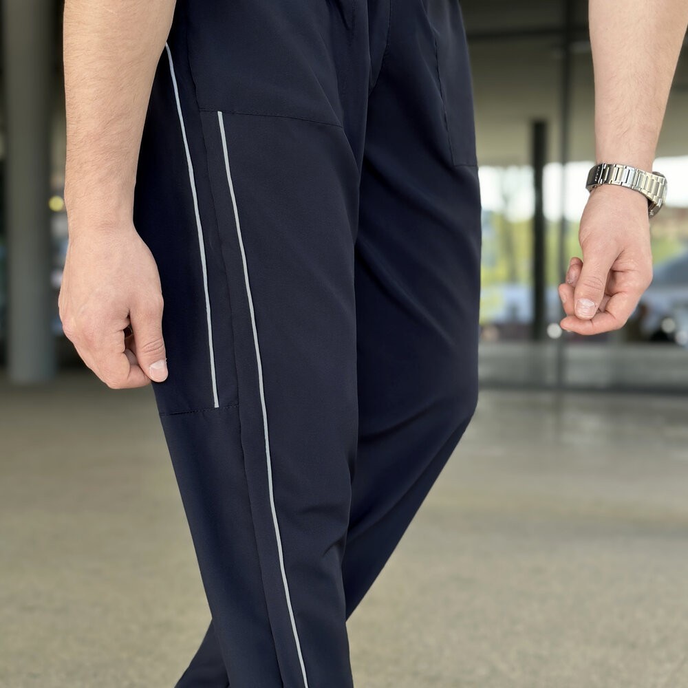 Весенние мужские джогеры темно-синие Pobedov Weekend