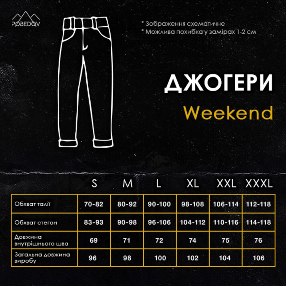 Весенние мужские джогеры темно-синие Pobedov Weekend