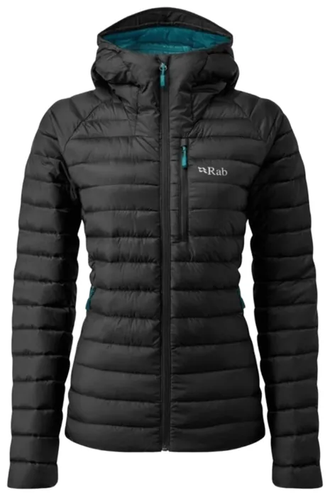 Жіночий легкий пуховик Rab Microlight Alpine Jacket Wmns, Black