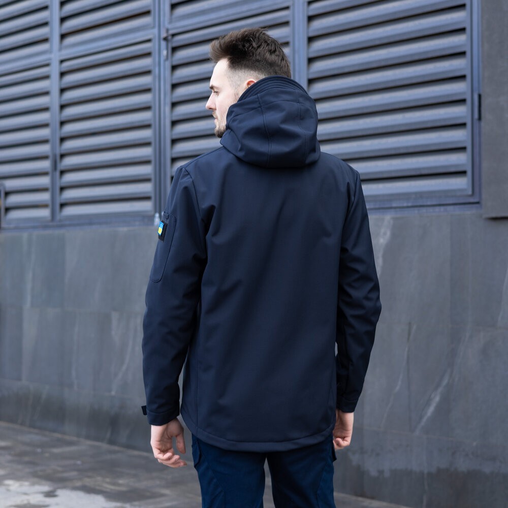 Куртка чоловіча демісезонна з капюшоном Наві Pobedov Motive, укр, укр