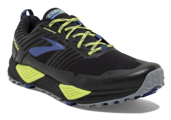 Кросівки чоловічі Brooks CASCADIA 13 M 45 (11.0US) Black/nightlife/blue (1102851D004), укр
