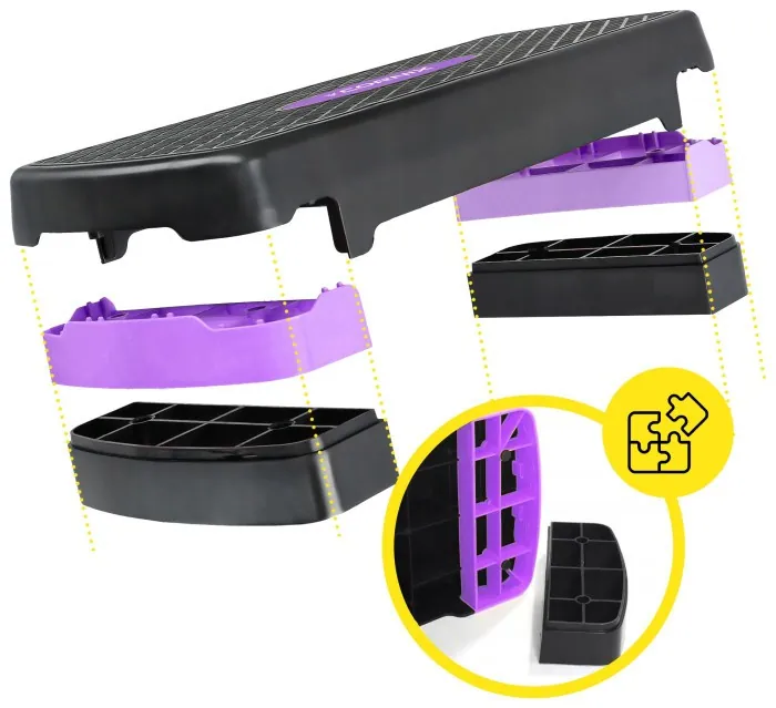Степь-платформа 2-ступенчатая Cornix 68 х 28 х 10-15 см XR-0188 Black/Purple